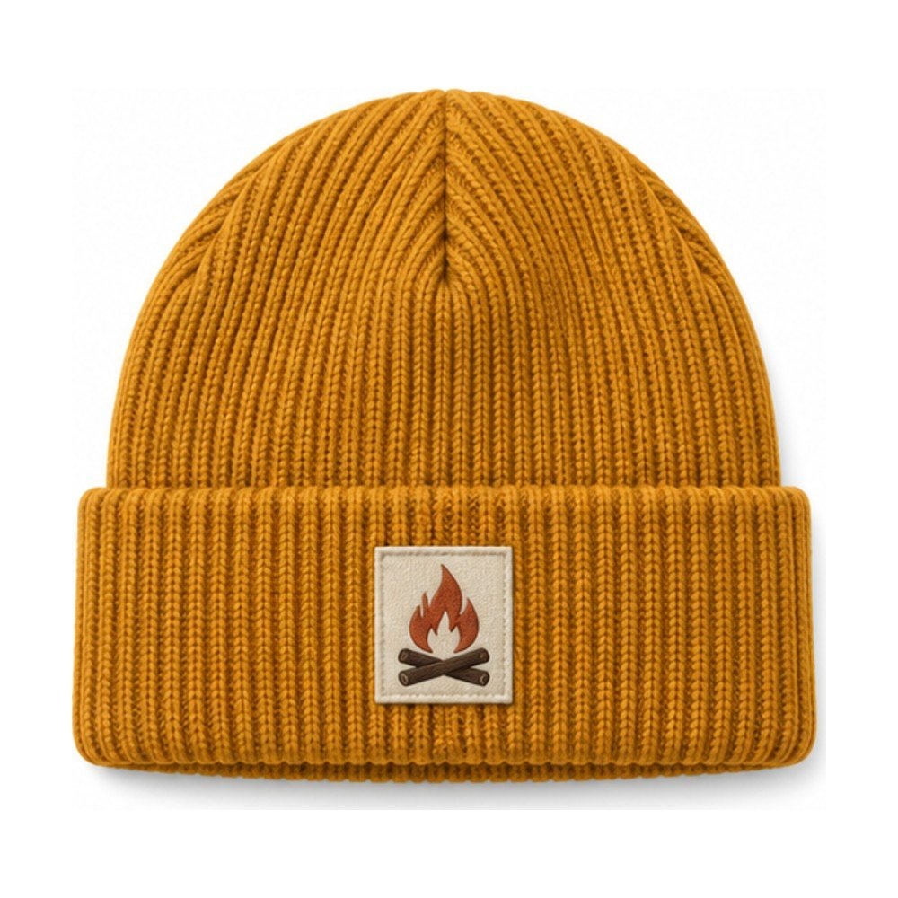 Campfire Flame Patch Beanie