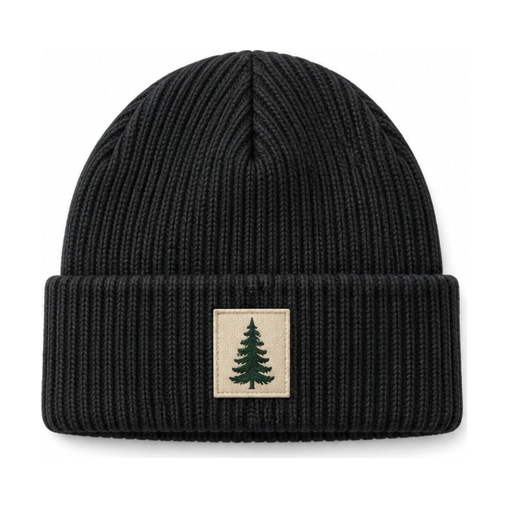 Pine Tree Patch Cuffed Beanie
